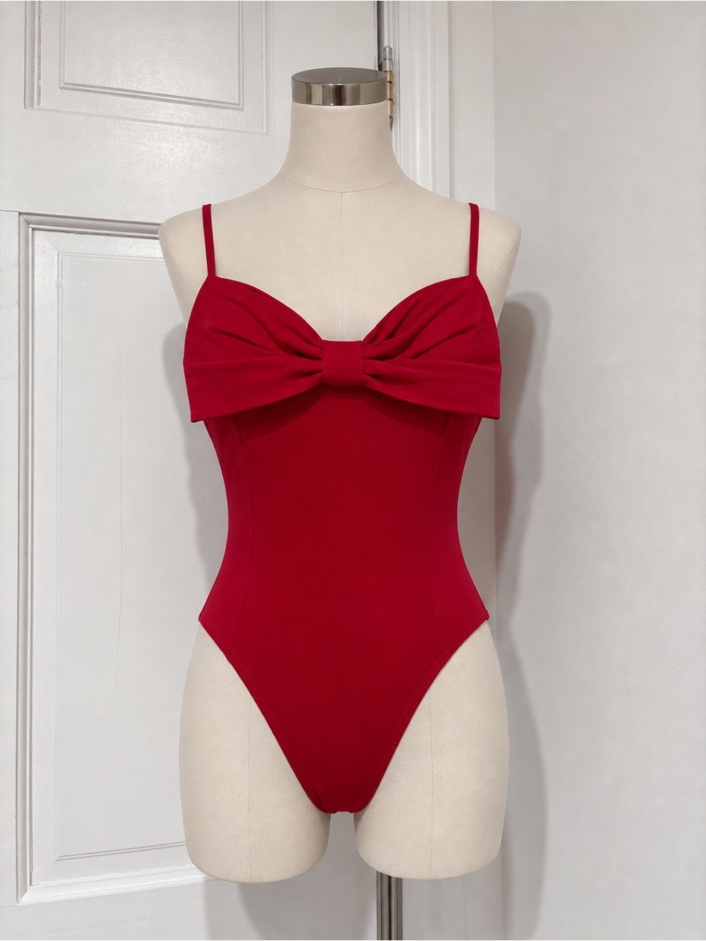 Target Red Bow-Front Women's Bodysuit